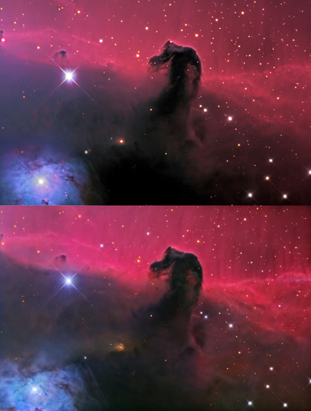 IC 434- SOF image vs Adam Block image