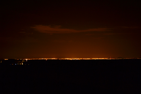 Light dome over Tucson
